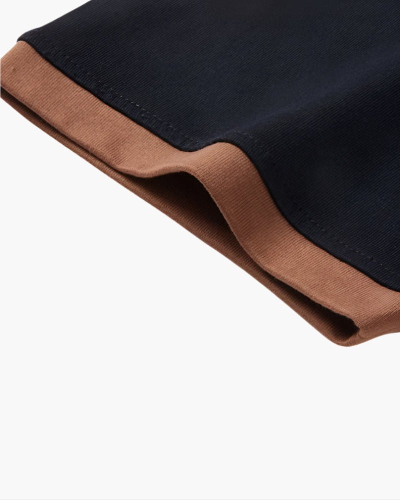 Devlin | Contrast Collar Casual Polo Shirt Men