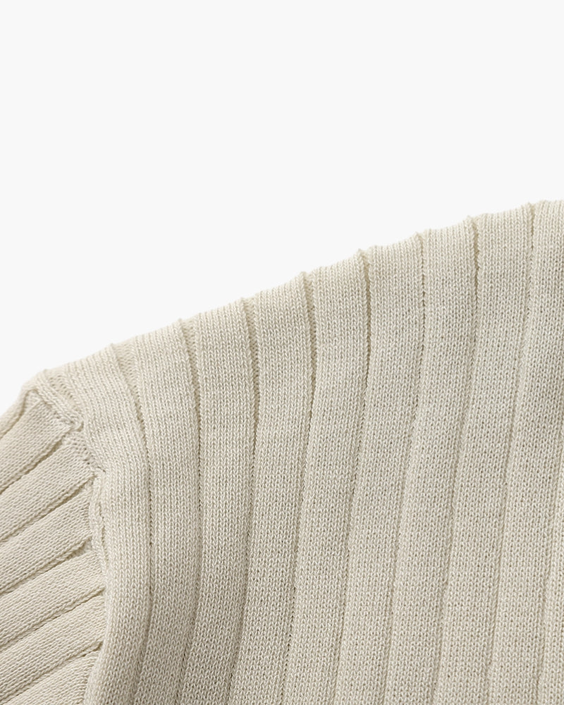 Cade | Men's Ribbed Polo Shirt, Short Sleeve