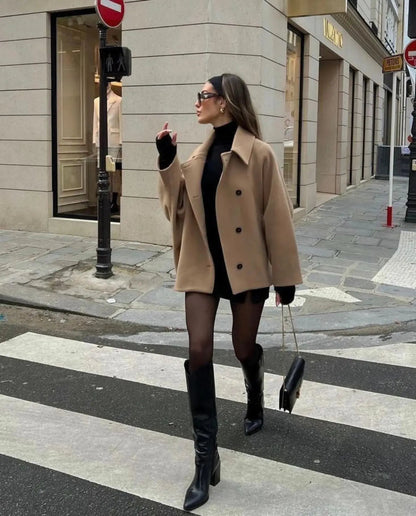 Isabely Short Elegant Coat Jacket