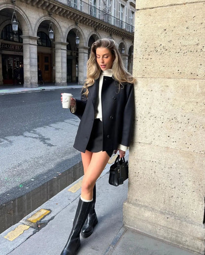 Isabely Short Elegant Coat Jacket