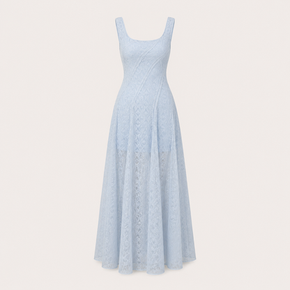Lace Maxi Dress For Women in Ivory
