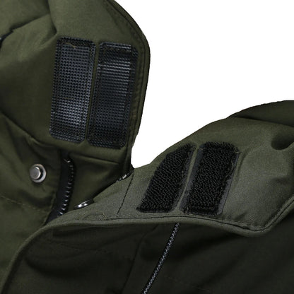 Rufus | Hooded Puffer Coat Mid Length Quilted Drawstring