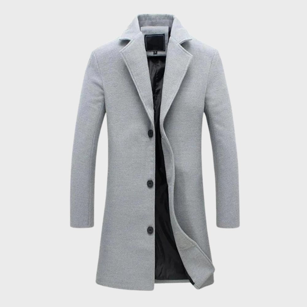 Percy | Long Single-Breasted Overcoat