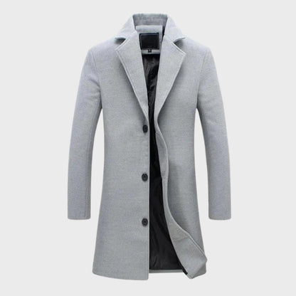 Percy | Long Single-Breasted Overcoat