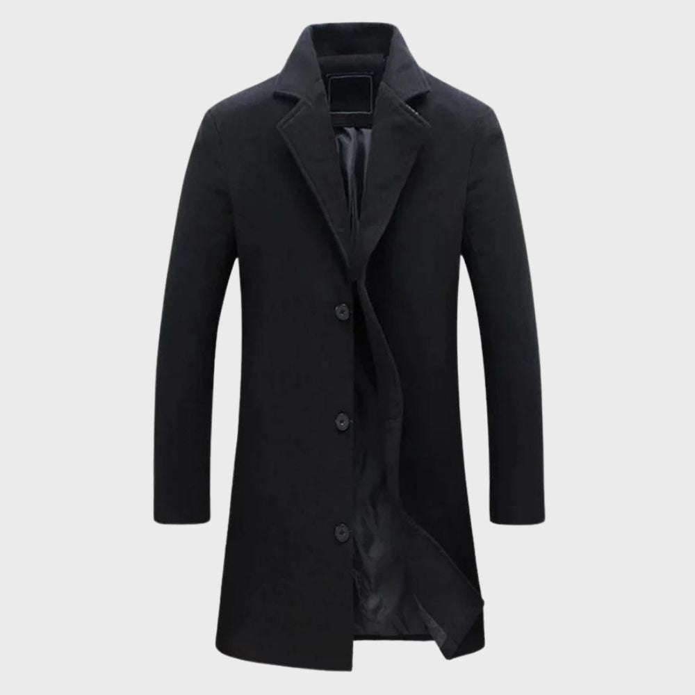 Percy | Long Single-Breasted Overcoat