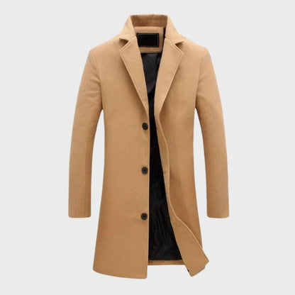 Percy | Long Single-Breasted Overcoat