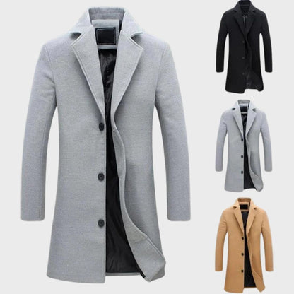 Percy | Long Single-Breasted Overcoat