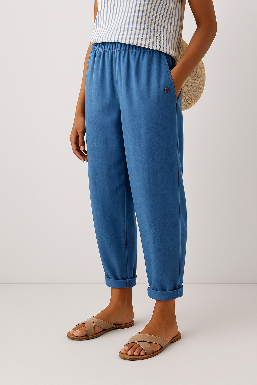 Meika | Elegant Straight-Leg Trousers