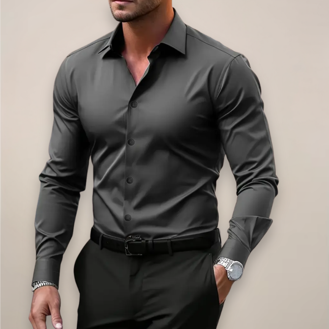 Nico | Men's Classic Collar Long-Sleeve Button Dress Shirt