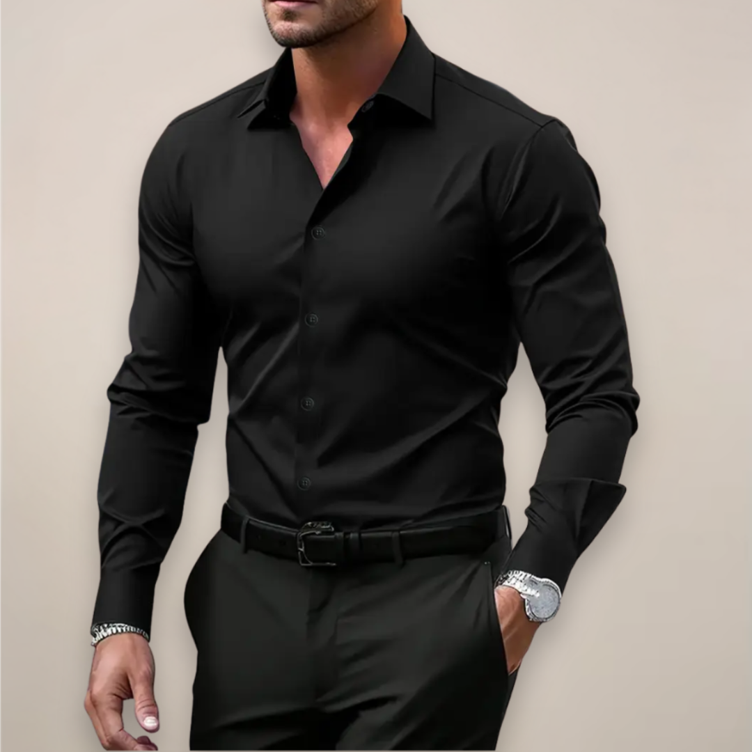 Nico | Men's Classic Collar Long-Sleeve Button Dress Shirt