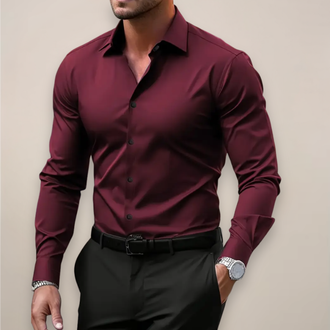 Nico | Men's Classic Collar Long-Sleeve Button Dress Shirt