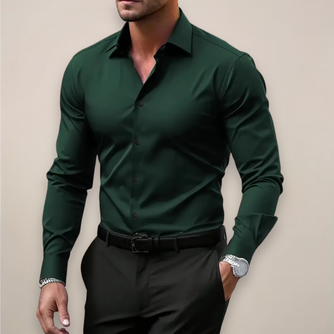 Nico | Men's Classic Collar Long-Sleeve Button Dress Shirt