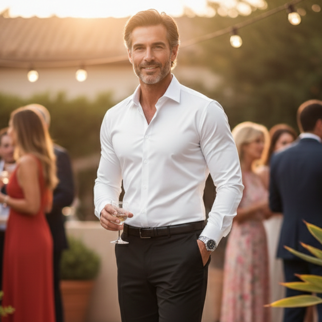 Nico | Men's Classic Collar Long-Sleeve Button Dress Shirt