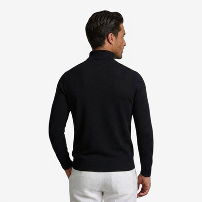 Tristan | Slim Fit Turtleneck Knit Jumper True to Size