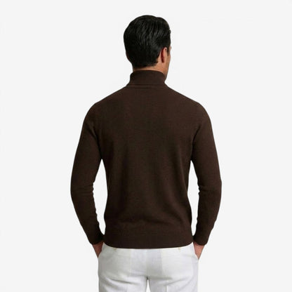 Tristan | Slim Fit Turtleneck Knit Jumper True to Size