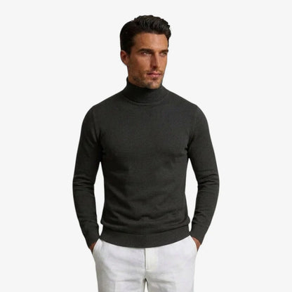 Tristan | Slim Fit Turtleneck Knit Jumper True to Size