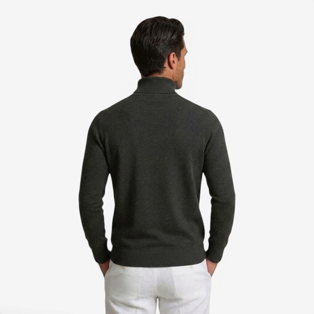 Tristan | Slim Fit Turtleneck Knit Jumper True to Size