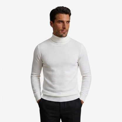 Tristan | Slim Fit Turtleneck Knit Jumper True to Size