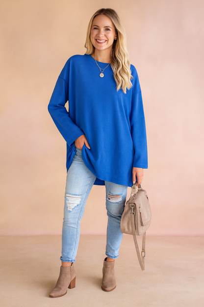 Neve | Relaxed Loose Fit Oversized Knit Sweater