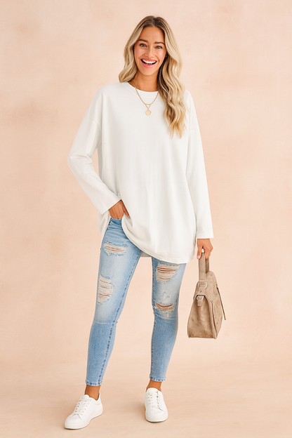 Neve | Relaxed Loose Fit Oversized Knit Sweater