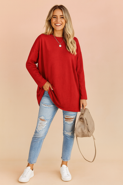 Neve | Relaxed Loose Fit Oversized Knit Sweater