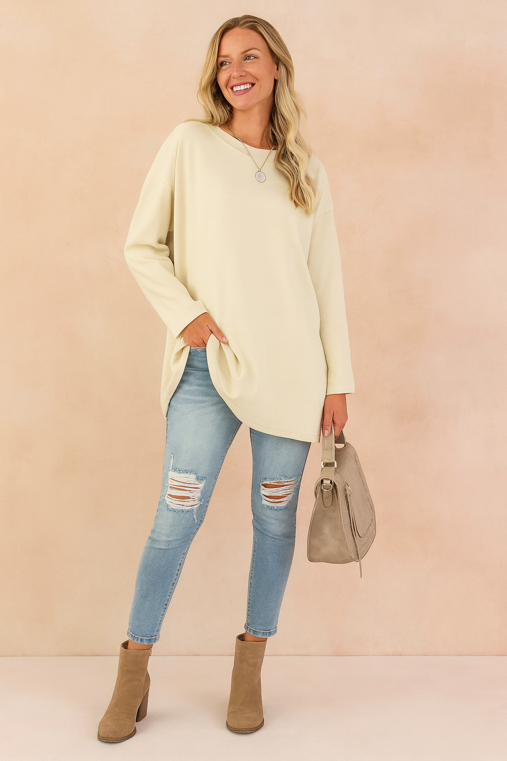 Neve | Relaxed Loose Fit Oversized Knit Sweater