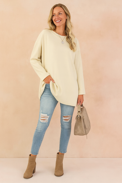 Neve | Relaxed Loose Fit Oversized Knit Sweater