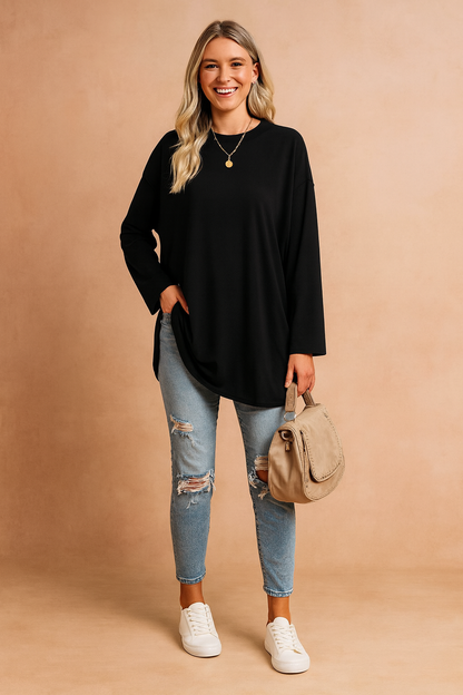 Neve | Relaxed Loose Fit Oversized Knit Sweater