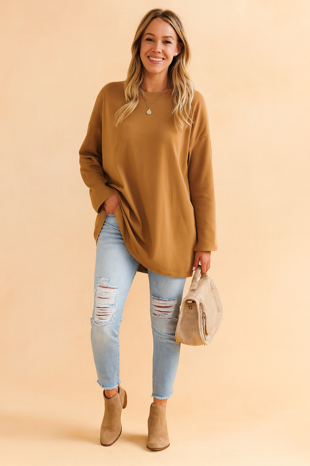 Neve | Relaxed Loose Fit Oversized Knit Sweater