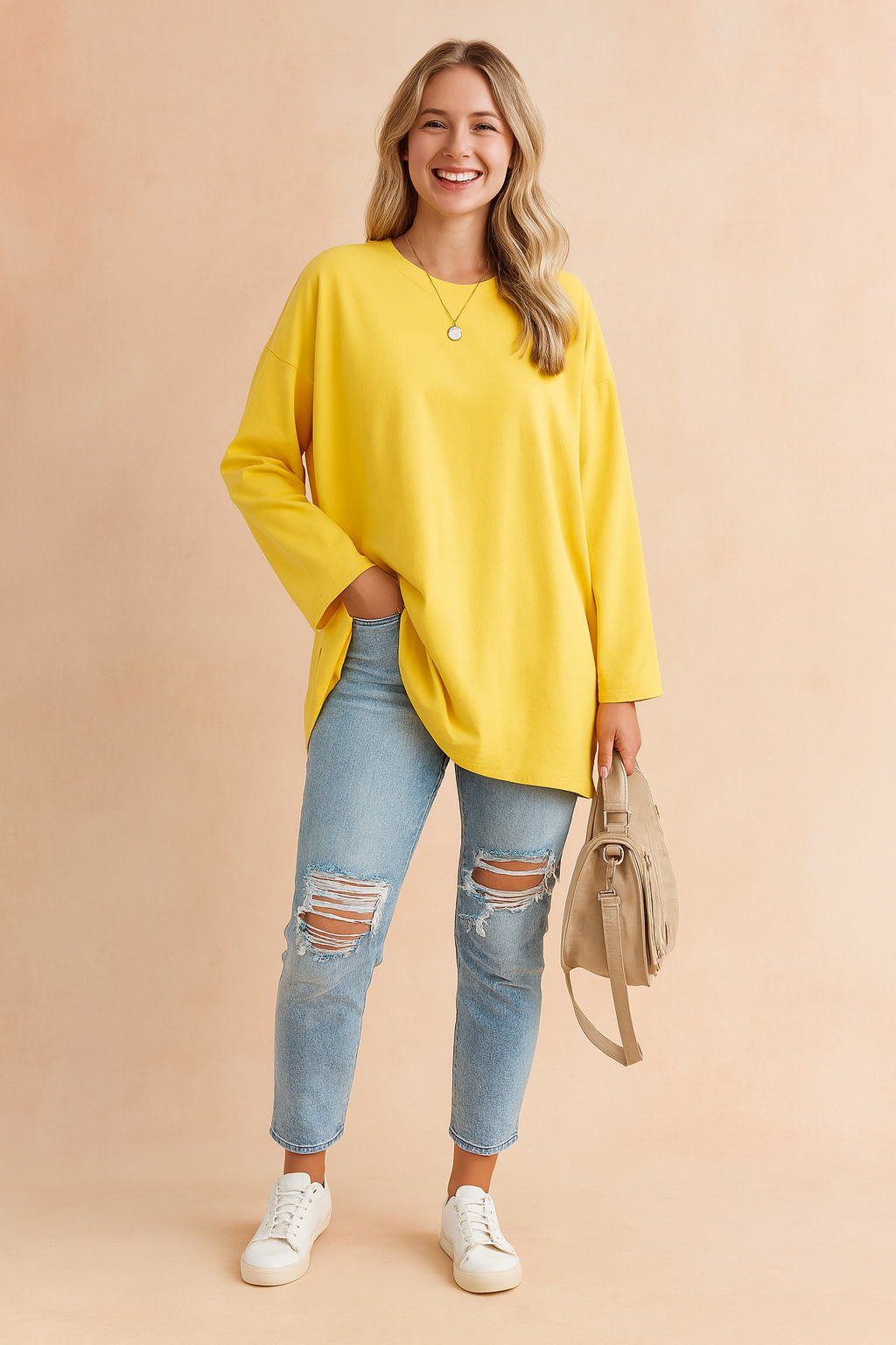 Neve | Relaxed Loose Fit Oversized Knit Sweater