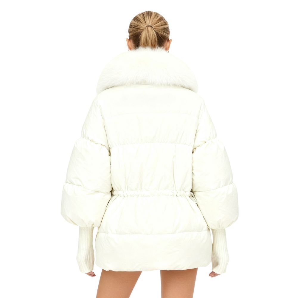 Banksia | Oversized Fox Fur Collar Down Puffer Coat