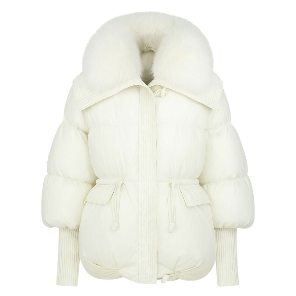 Banksia | Oversized Fox Fur Collar Down Puffer Coat