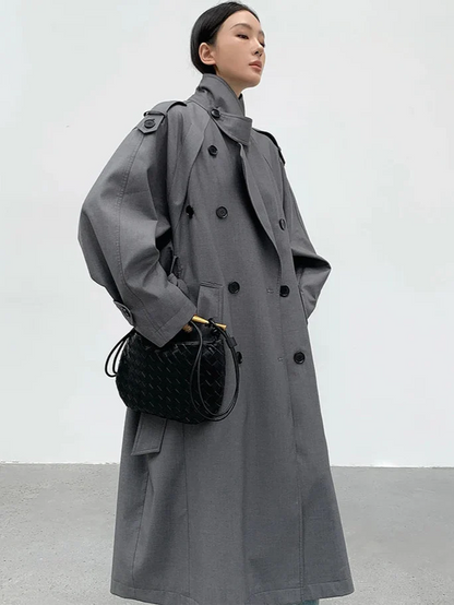 Women's Oversized Long Trench Coat