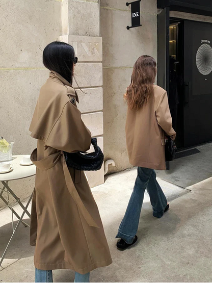 Women's Oversized Long Trench Coat