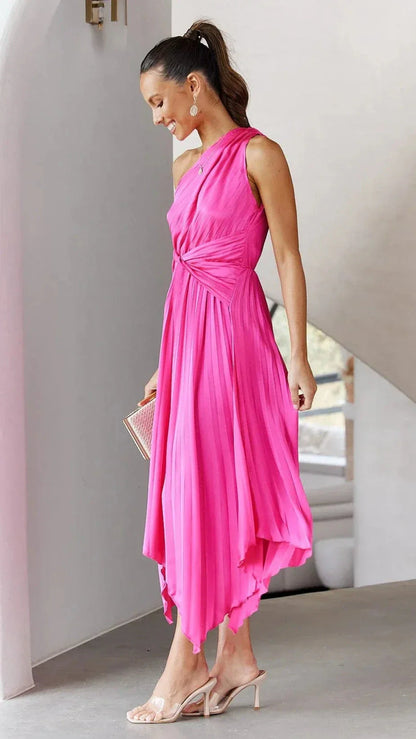 Renee | One-Shoulder Sleek Bodycon Midi Dress