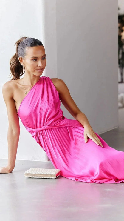 Renee | One-Shoulder Sleek Bodycon Midi Dress