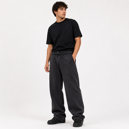Eli | Men's Wide Leg Cargo Sweatpants