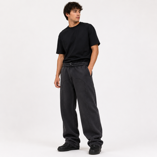 Eli | Men's Wide Leg Cargo Sweatpants