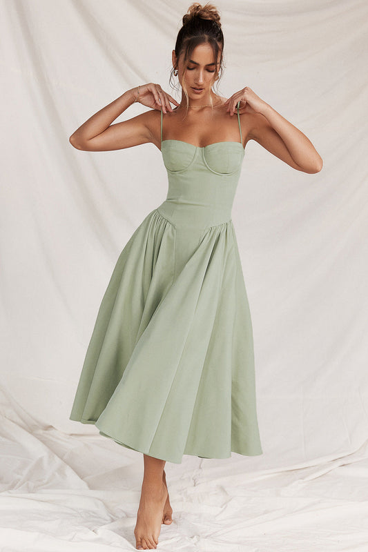 Kasey | Flattering A-Line Midi Dress for Women