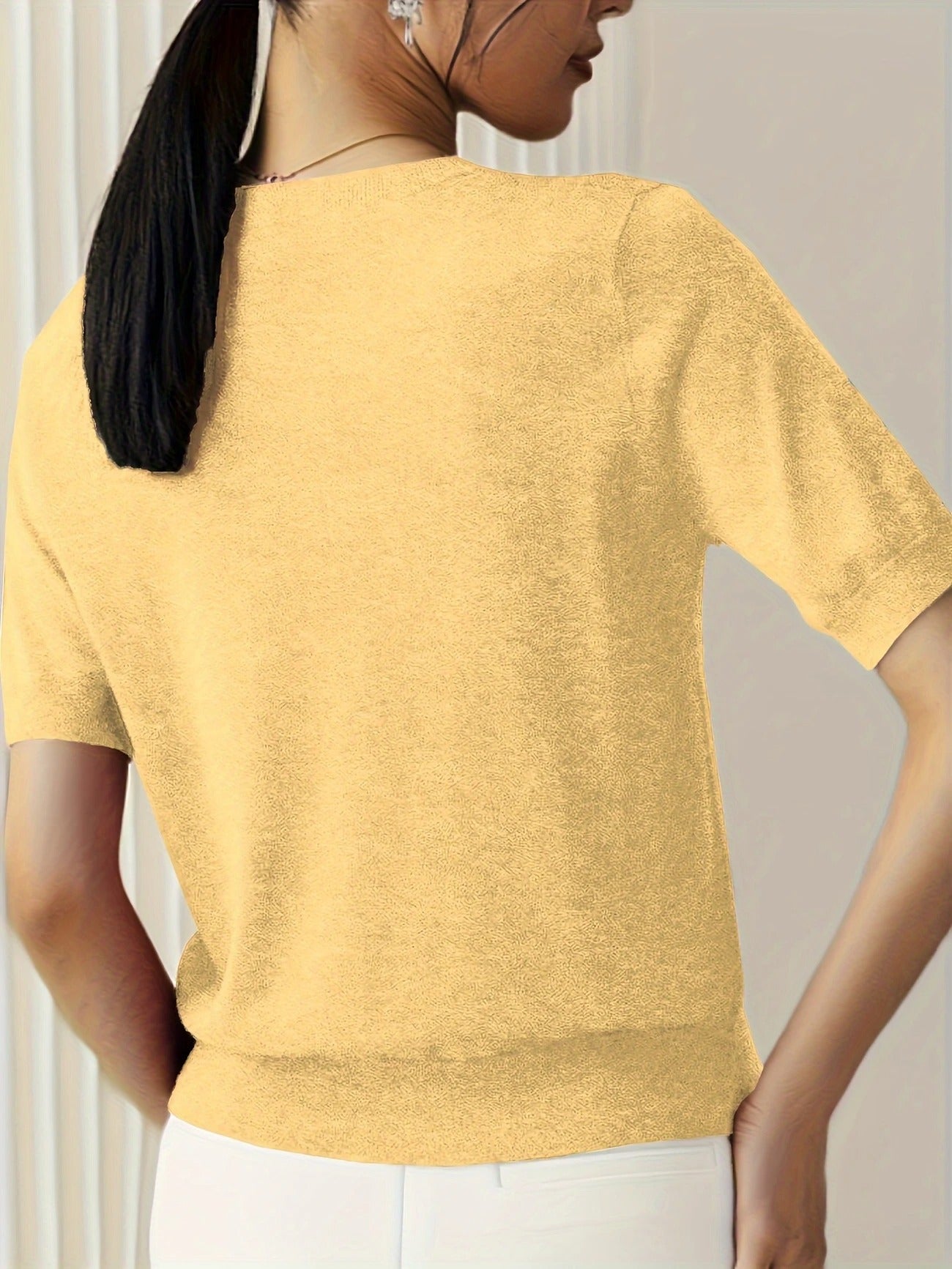 Sable | Knit Crew Neck T-Shirt