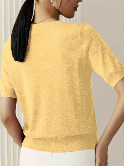 Sable | Knit Crew Neck T-Shirt