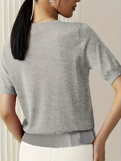 Sable | Knit Crew Neck T-Shirt