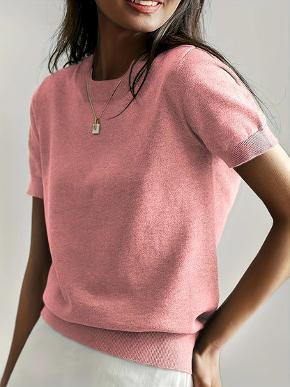 Sable | Knit Crew Neck T-Shirt