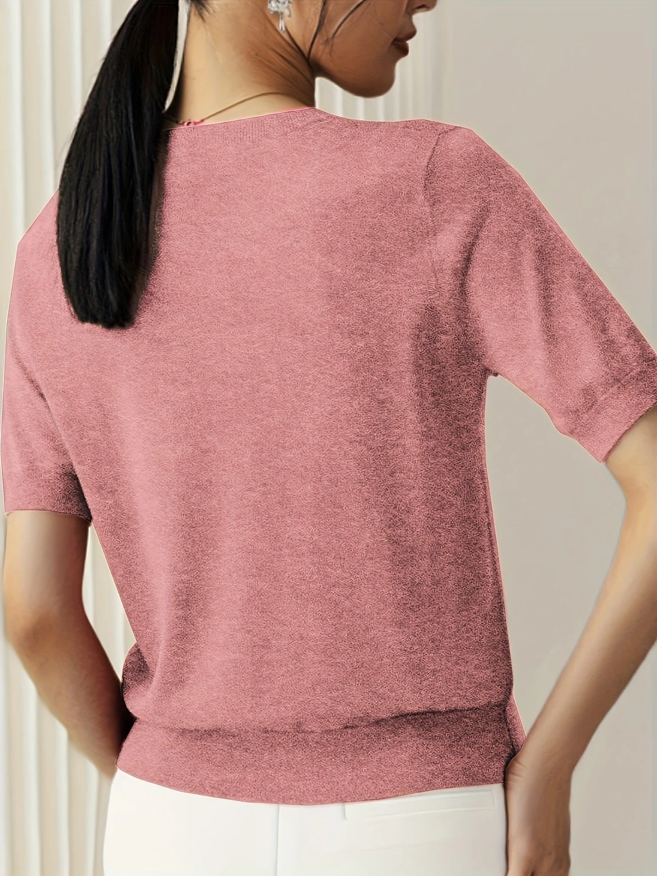 Sable | Knit Crew Neck T-Shirt