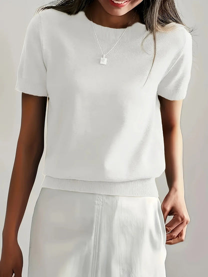 Sable | Knit Crew Neck T-Shirt