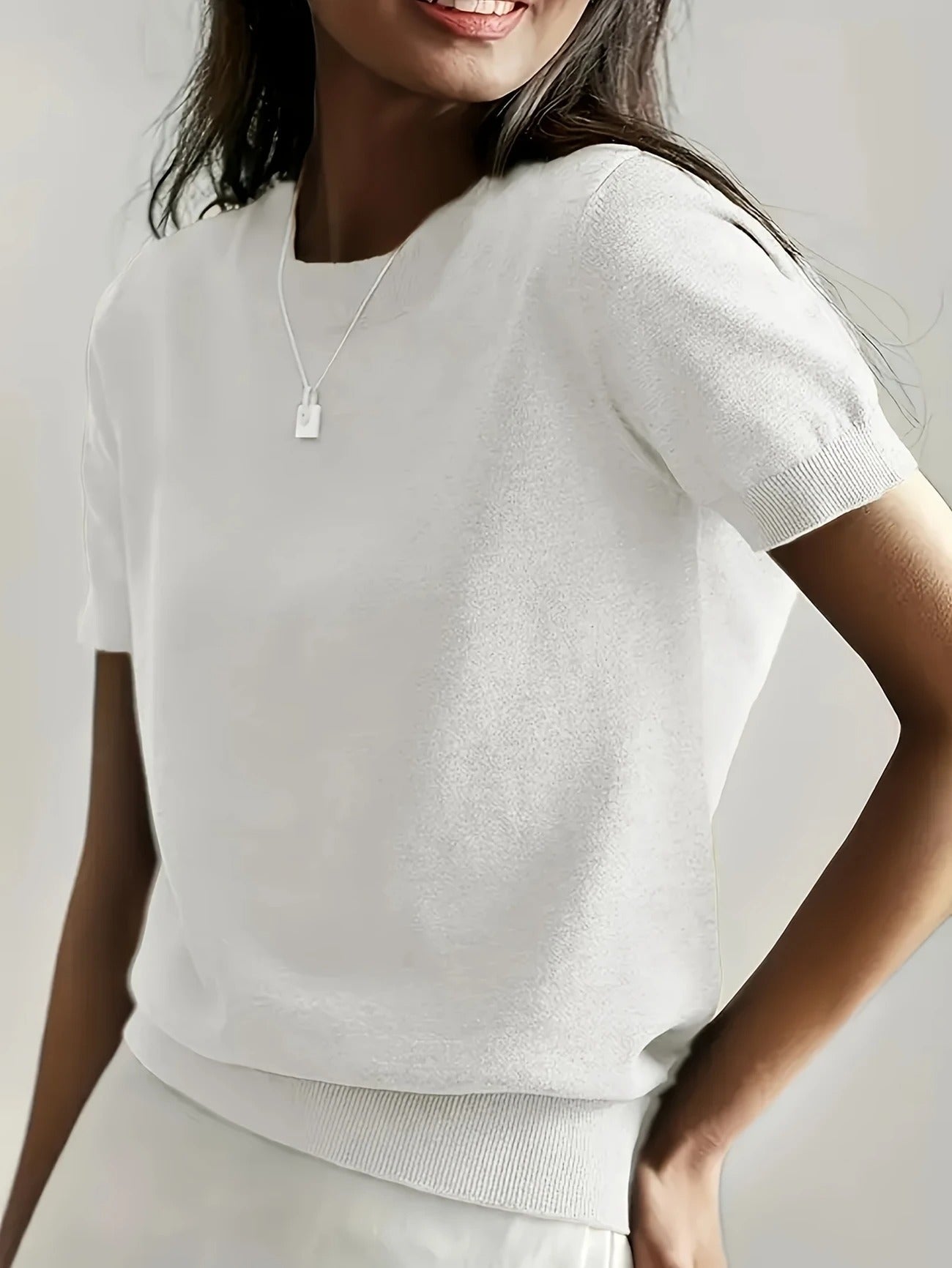 Sable | Knit Crew Neck T-Shirt