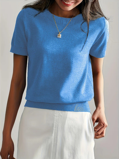 Sable | Knit Crew Neck T-Shirt