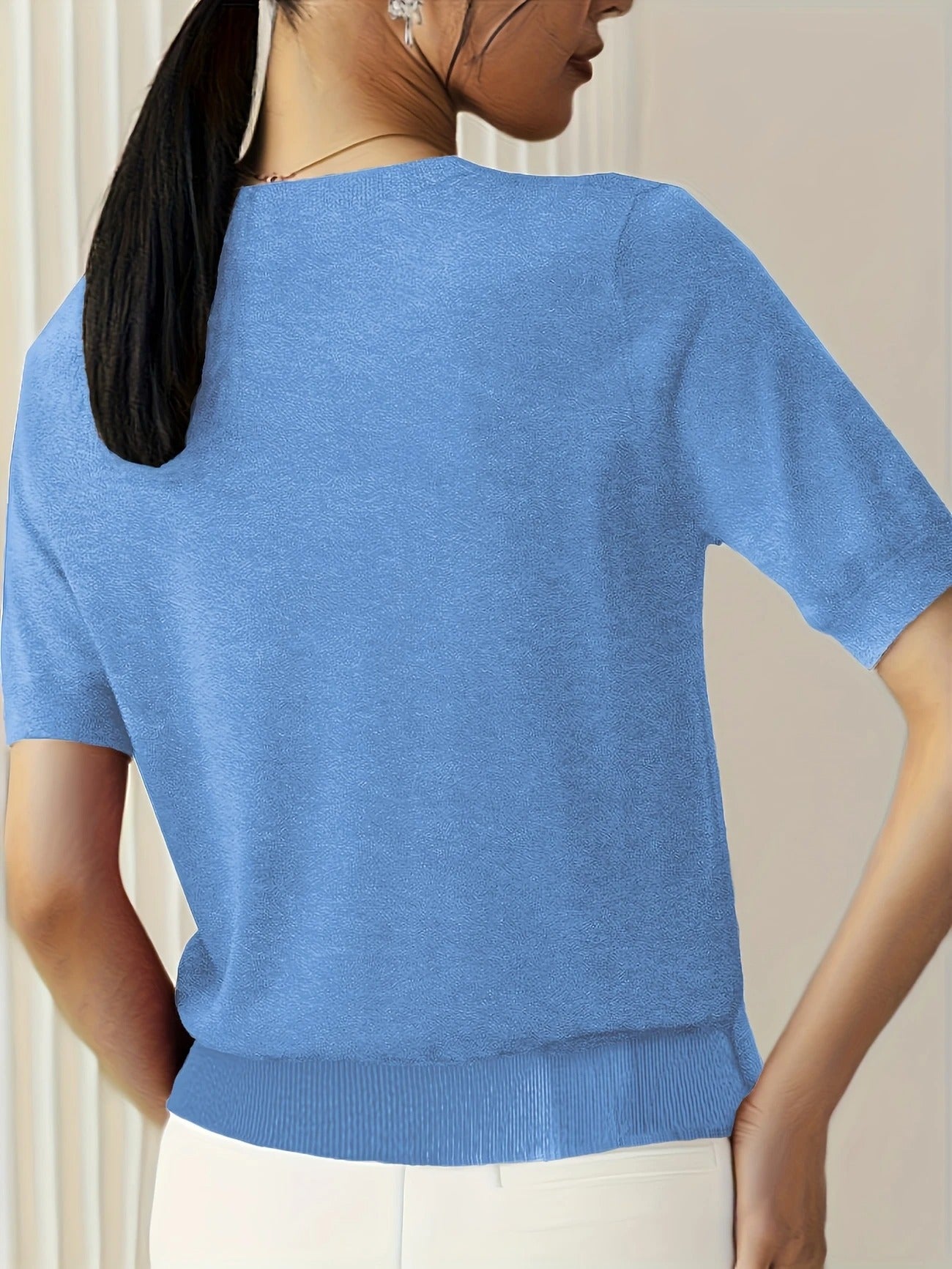 Sable | Knit Crew Neck T-Shirt