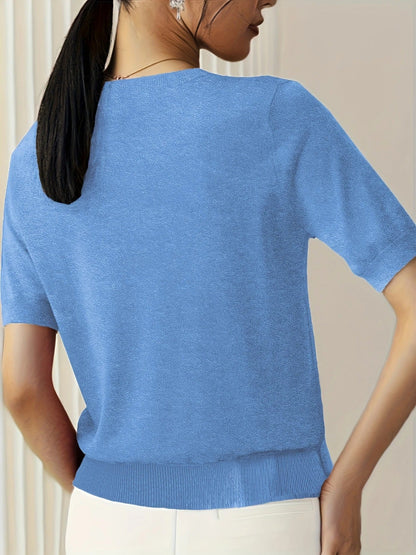 Sable | Knit Crew Neck T-Shirt