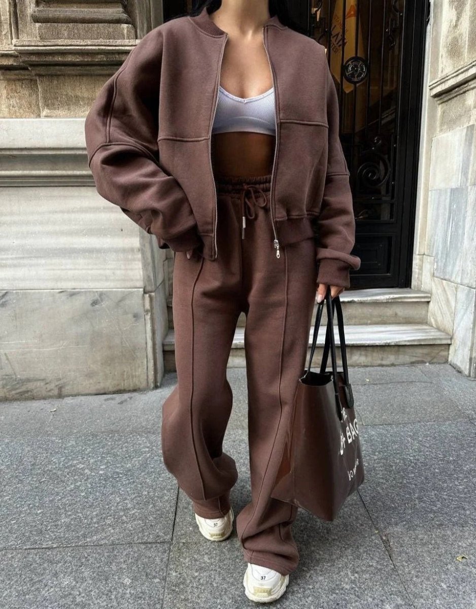 Elodie | Luxe Zip Lounge Set Women